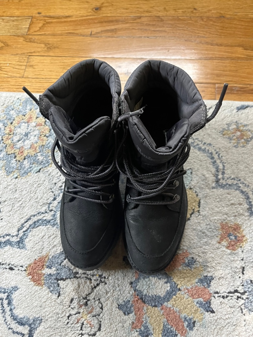 Timberland Women’s Black Lace-Up Chunky Lug Boots - Picture 6 of 14
